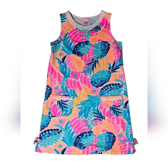 Lilly Pulitzer Girl Classic Shift Dress - Multi Gombay Smashed Reduced -Sz XL - Picture 1 of 6